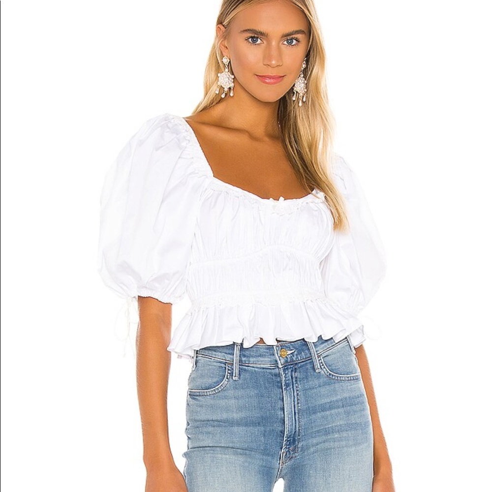 For Love and Lemons Jackson Crop Top